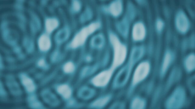Abstract wave interference moire fringe ripple background seamless loop in rich cyan tones
