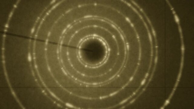 X-ray powder diffraction Debye rings rotating crystal grain texture dark detector seamless loop in rich black tones