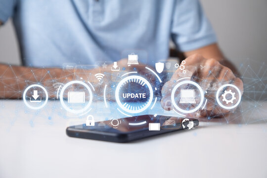 Update Program. Business, Technology, Internet concept