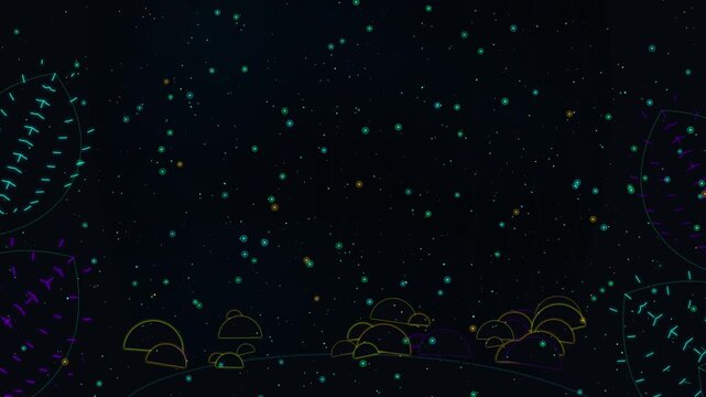 Primeval Bioluminescent Rainforest Midnight Glowing Ecosystem &ndash; 4K 60fps