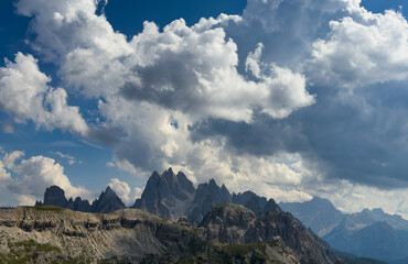 Fototapeta premium dolomite alps in italy, Tre Cime