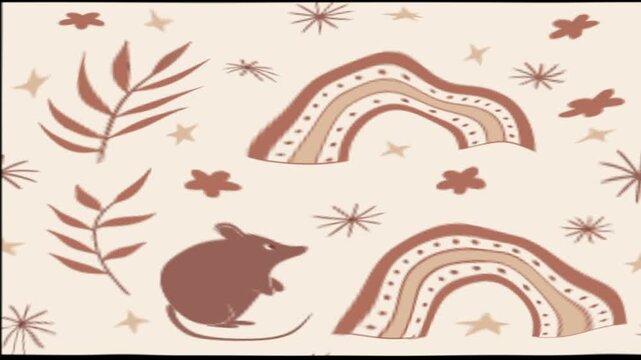 motion graphic background  minimalist seamless pattern
