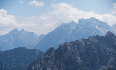 Fototapeta premium dolomite alps in italy, Tre Cime