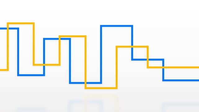 Abstract graph lines representing data trends and growth