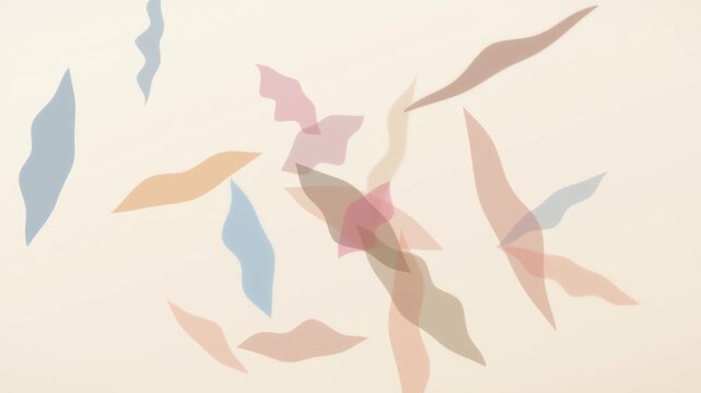 Abstract watercolor ink bleed animation drifting on cream textured paper perfect for artistic branding background