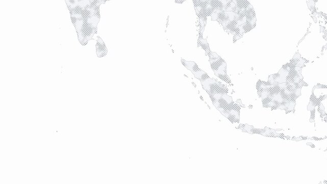 Animated 3D Wireframe Globe for Digital Overlays