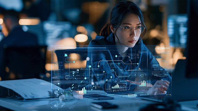 Procurement Analyst Reviewing Supplier Risk on Laptop