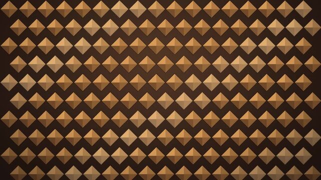 Muqarnas Facet Cascade Rippling Light Bronze Geometric Pattern