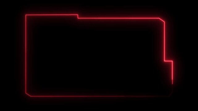 HUD frame animation outlines a tactical surveillance screen border. Military targeting telemetry consoles guide this active HUD frame animation. Defense command centers use frame.