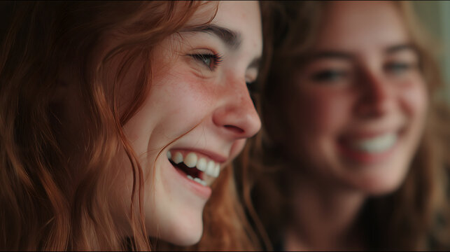 friends laughing naturally