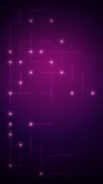 Circuit board glowing nodes seamless loop motion background