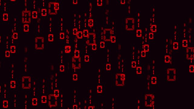 Digital numbers animation streams downward in code sequences. Cryptographic data decryption operations guide digital numbers animation. Cyber defense analysts use numbers.