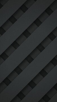 Charcoal gray geometric woven lattice seamless loop background