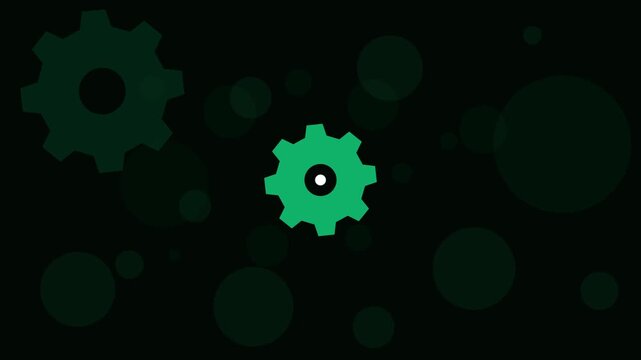 Mechanical gears animation rotates amidst soft ambient bokeh. Precision clockwork engineering mechanics guide active mechanical gears animation. Industrial teams use gears.