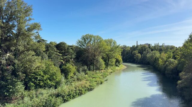 Casalecchio di Reno, Reno River, Bologna, Emilia-Romagna, Italy, river, river landscape, nature, landscape, green hills, riverside, riverbank, water, Italian landscape, vegetation, trees, countryside,