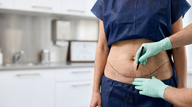 Abdominoplasty Preoperative Planning With Surgical Skin Markings