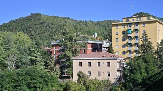 Casalecchio di Reno, Reno River, Bologna, Emilia-Romagna, Italy, river, river landscape, nature, landscape, green hills, riverside, riverbank, water, Italian landscape, vegetation, trees, countryside,