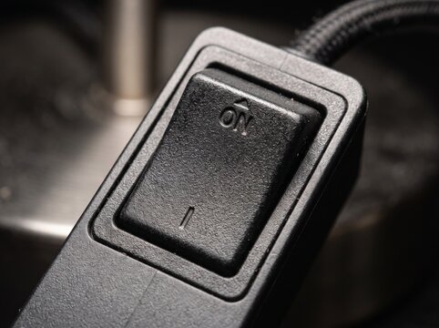 close up of a power switch