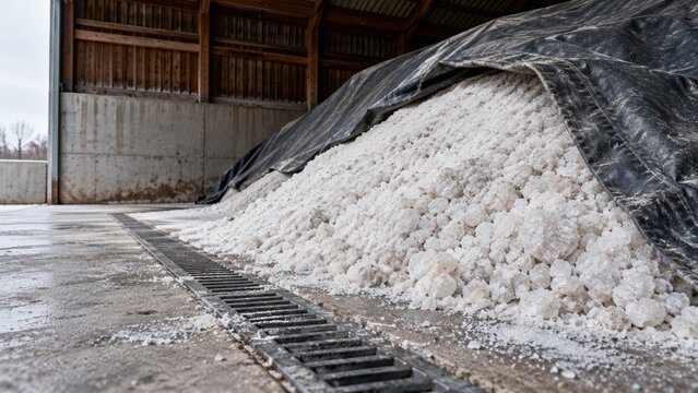 Road Salt Storage for Winter Road Maintenance and Deicing