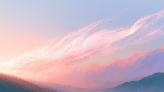 Whispering Sky Script: Vapor-Inspired Lowercase Skywriting in Dreamy Pastels