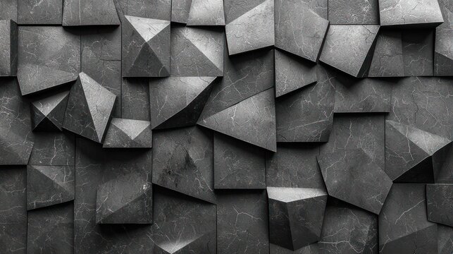 Grey geometric textured wall pattern