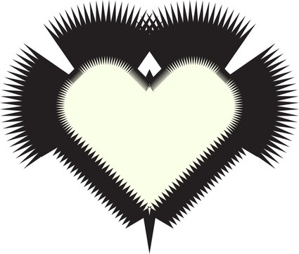 heart of the stars ved vector illustration