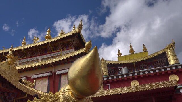 Buddhist monastery in Shangri la, Tibet.