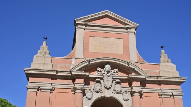 Bologna monumental Porta Galliera historic city gate, Emilia-Romagna, Italy