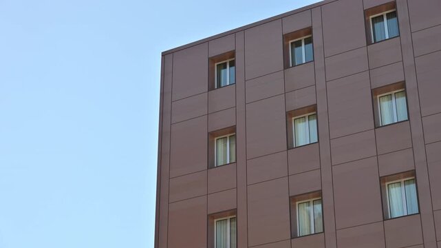 Bologna architectural details and building facades in the historic city center, Emilia-Romagna, Italy