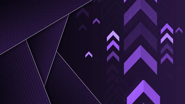 Abstract monochrome geometric chevron background animation