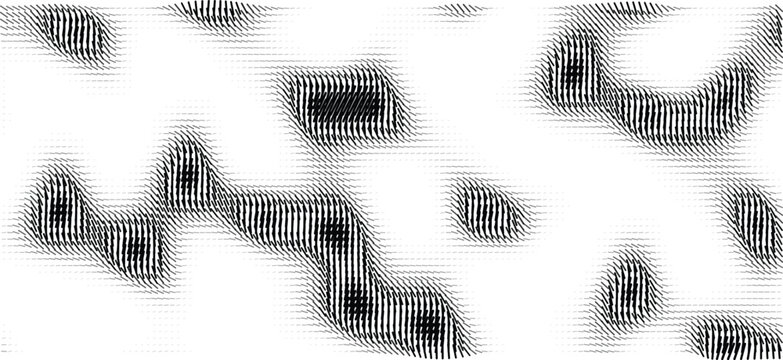 Abstract background with black and white wavy lines creating a dynamic moire pattern effect
