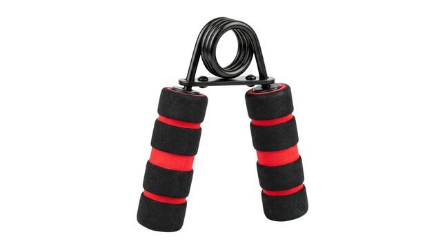 Hand Gripper for Grip Strength and Forearm Workout Isolated on Transparent Background, Fitness Equipment