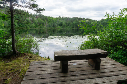 Idyllic nature in Quebec, Baie-Comeau