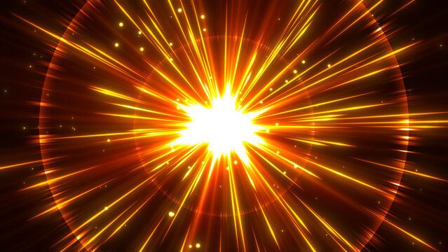 中心から爆発するヒットエフェクトの背景画像