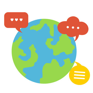 Globe Text Message Bubble