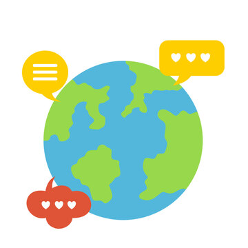 Globe Text Message Bubble