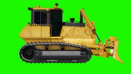 Heavy Equipment Dozer Side View © Nawaphon