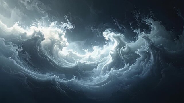 Mystical Fog Texture Loop With Swirling Mist Drifting Gently And Ambient Depth Forming In Motion