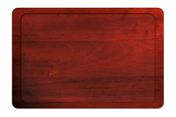 Blank red wooden board for Christmas greetings and designs. © vovan