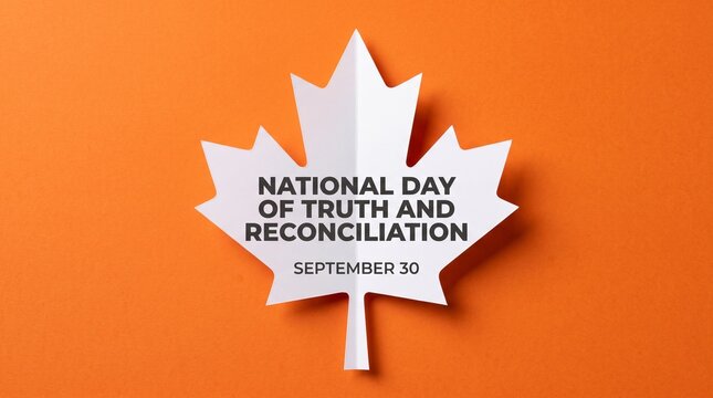 National day of truth and reconciliation leaf design september 30