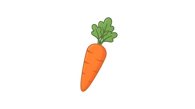 Fresh carrot vegetable icon isolated on white background