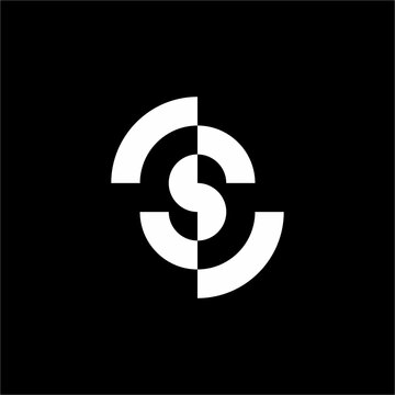 Elegant S icon surrounded by balanced semi-circular segments. Ideal for corporate consulting, cloud computing, real estate, & design.