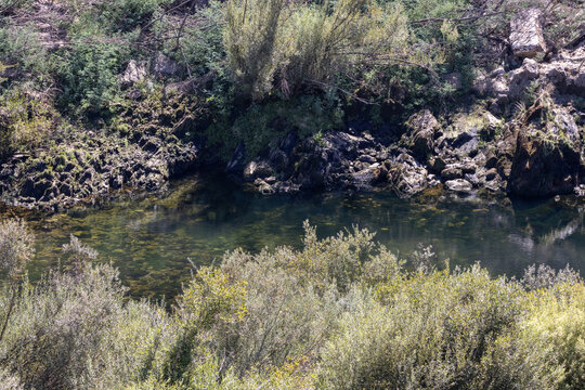 Z&ecirc;zere river, portugal, showing hydroelectric importance landscape