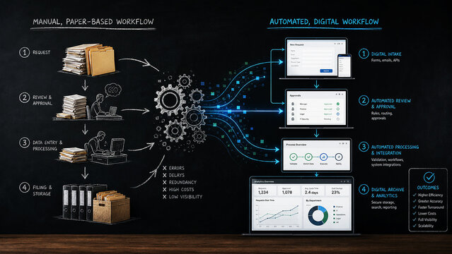 Digital Workflow Transformation from Manual to Automated Processes