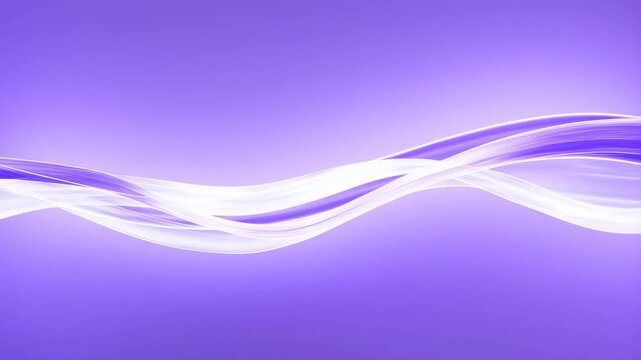 Flowing light ribbons undulate across a purple gradient field. Technology presentation, digital event, and website hero section.