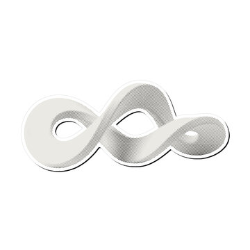 Infinity symbol representing endless possibilities and limitless concepts in design