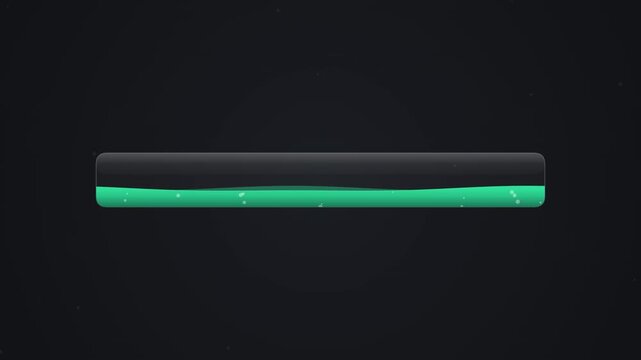 Abstract futuristic glowing horizontal bar on dark background.