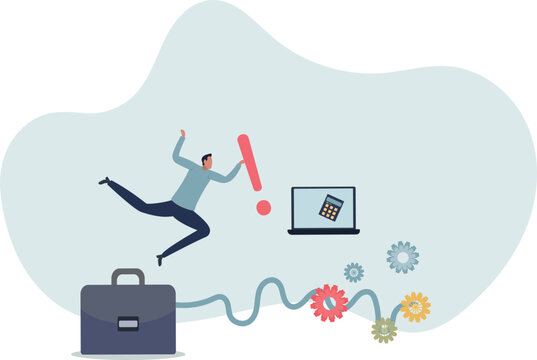 Rough road ahead, obstacle or tough situation to overcome, risk and uncertain, difficulty or problem solving, situation and activities. flat design.