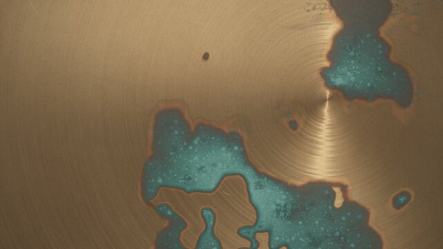 Bronze Verdigris Patina Spreading Aged Metal Texture Animation