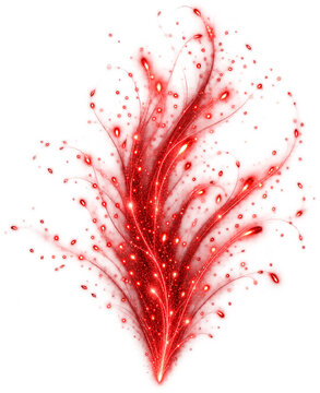 Crimson ember fan compositing overlay